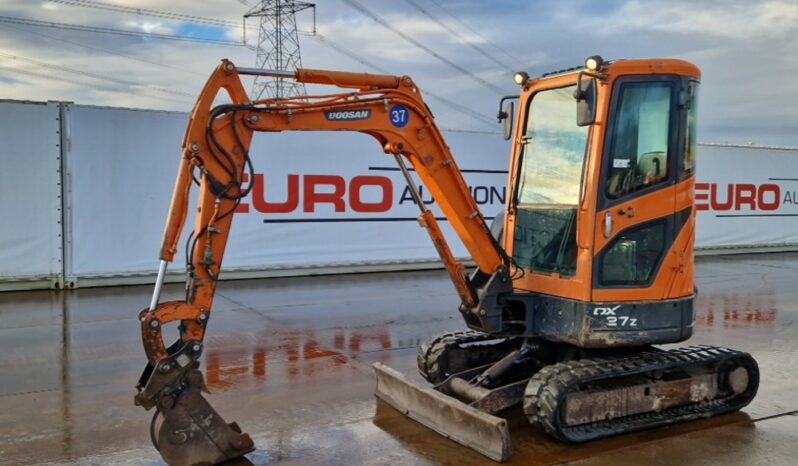 2014 Doosan DX27Z Mini Excavators For Auction: Leeds – 22nd, 23rd, 24th & 25th January 25 @ 8:00am