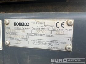 2021 Kobelco SK210LC-10E 20 Ton+ Excavators For Auction: Leeds – 22nd, 23rd, 24th & 25th January 25 @ 8:00am full