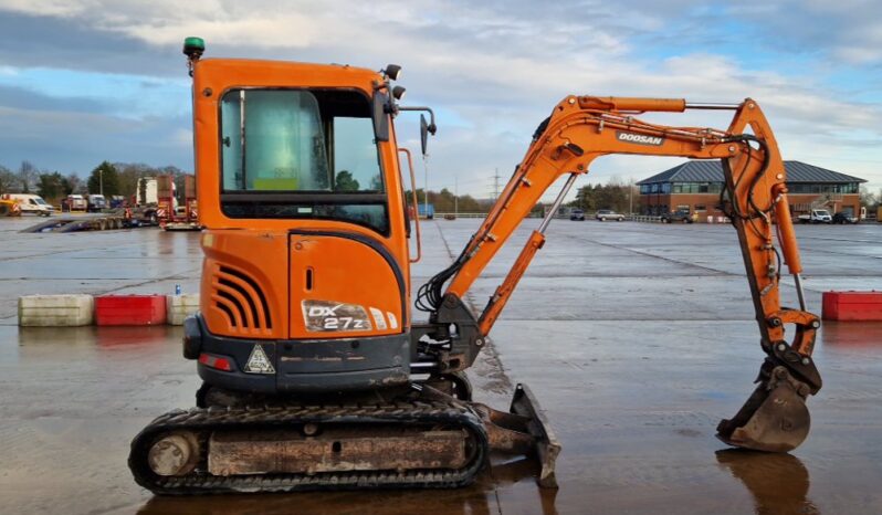 2014 Doosan DX27Z Mini Excavators For Auction: Leeds – 22nd, 23rd, 24th & 25th January 25 @ 8:00am full