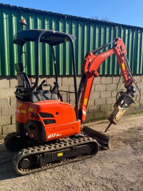 1.7T Excavator Kubota U17-3a 2022 c/w Hydraulic Breaker- Low hours. full