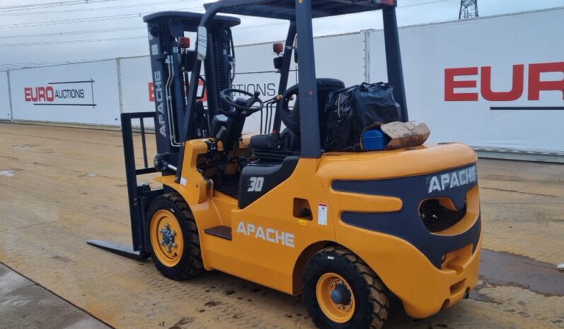 Unused 2024 Apache HH30Z Forklifts For Auction: Leeds – 22nd, 23rd, 24th & 25th January 25 @ 8:00am full