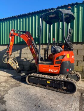 1.7T Excavator Kubota U17-3a 2022 c/w Hydraulic Breaker- Low hours. full