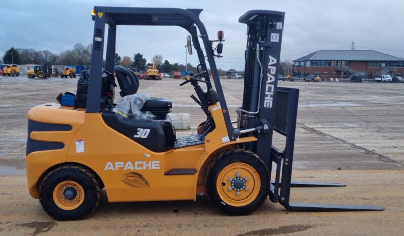 Unused 2024 Apache HH30Z Forklifts For Auction: Leeds – 22nd, 23rd, 24th & 25th January 25 @ 8:00am full