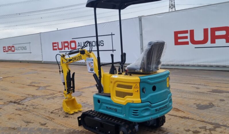 Unused 2024 DigMaster DM100 Micro Excavators For Auction: Leeds – 22nd, 23rd, 24th & 25th January 25 @ 8:00am full