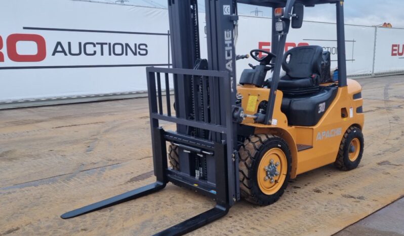 Unused 2024 Apache HH30Z Forklifts For Auction: Leeds – 22nd, 23rd, 24th & 25th January 25 @ 8:00am