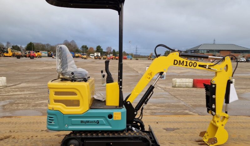 Unused 2024 DigMaster DM100 Micro Excavators For Auction: Leeds – 22nd, 23rd, 24th & 25th January 25 @ 8:00am full