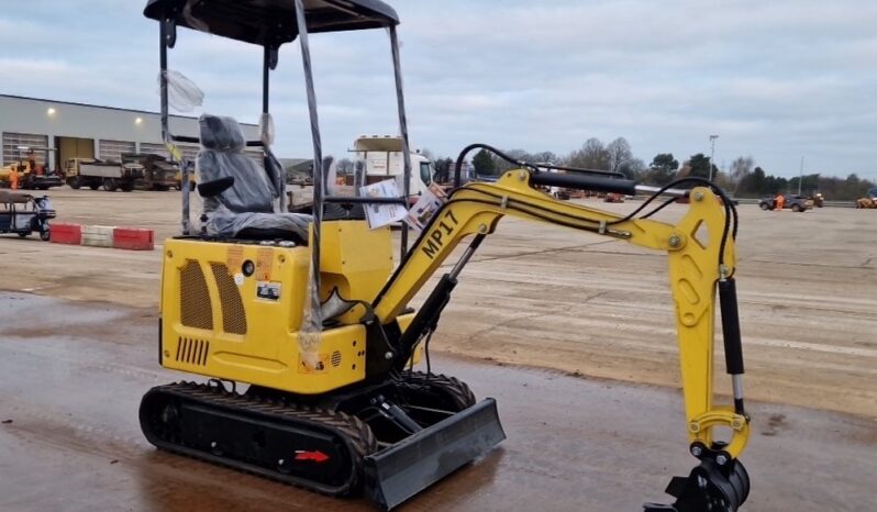 Unused 2024 Machpro MP17 Micro Excavators For Auction: Leeds – 22nd, 23rd, 24th & 25th January 25 @ 8:00am full