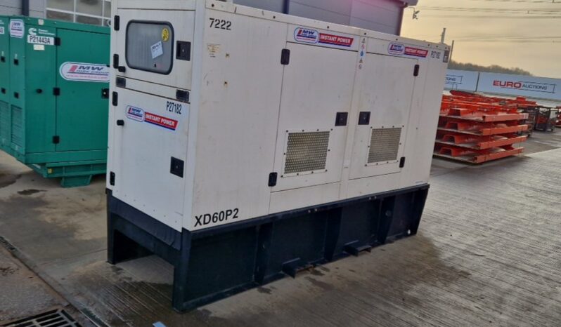 FG Wilson 60kVA Generator, Perkins Engine Generators For Auction: Leeds – 22nd, 23rd, 24th & 25th January 25 @ 8:00am