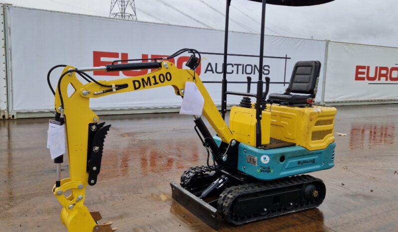 Unused 2024 DigMaster DM100 Micro Excavators For Auction: Leeds – 22nd, 23rd, 24th & 25th January 25 @ 8:00am