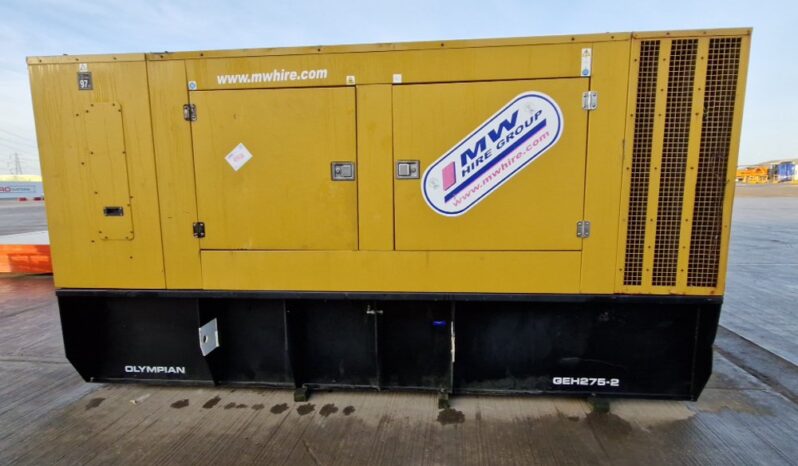 Olympian GEH275-2 Generators For Auction: Leeds – 22nd, 23rd, 24th & 25th January 25 @ 8:00am full