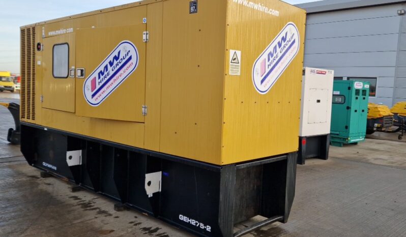 Olympian GEH275-2 Generators For Auction: Leeds – 22nd, 23rd, 24th & 25th January 25 @ 8:00am full