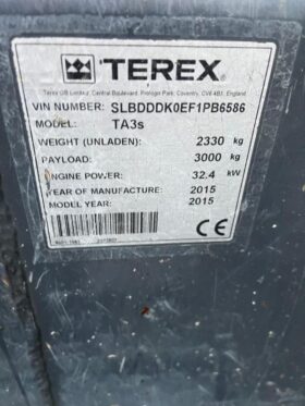 2015 Terex TA3s Dumper 1Ton  to 3 Ton for Sale full