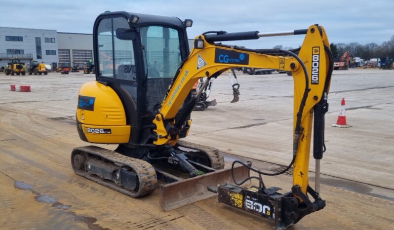 2014 JCB 8026 Mini Excavators For Auction: Leeds – 22nd, 23rd, 24th & 25th January 25 @ 8:00am full