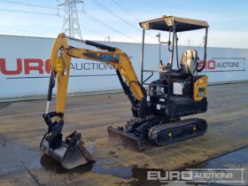 2022 Sany SY16C Mini Excavators For Auction: Leeds – 22nd, 23rd, 24th & 25th January 25 @ 8:00am