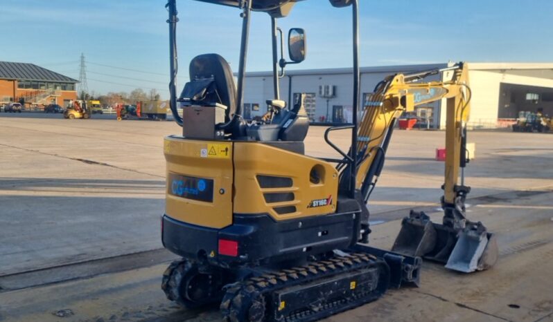 2022 Sany SY16C Mini Excavators For Auction: Leeds – 22nd, 23rd, 24th & 25th January 25 @ 8:00am full