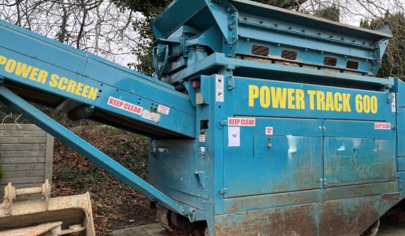 FOR AUCTION: 2001 Powerscreen Power Track 600 diesel driven tracked screener – ENDING 2025-01-08