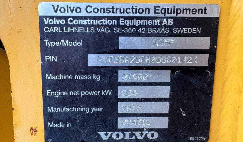 2013 Volvo A25F Articulated Dumptrucks For Auction: Dromore – 21st & 22nd February 2025 @ 9:00am For Auction on 2025-02-21 full