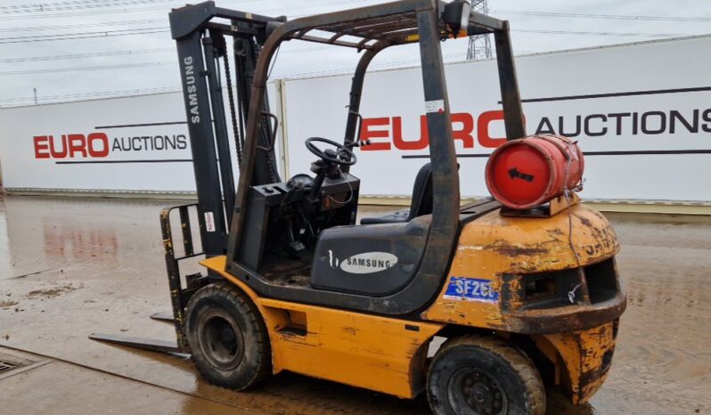 Samsung SF25L Forklifts For Auction: Leeds – 22nd, 23rd, 24th & 25th January 25 @ 8:00am full