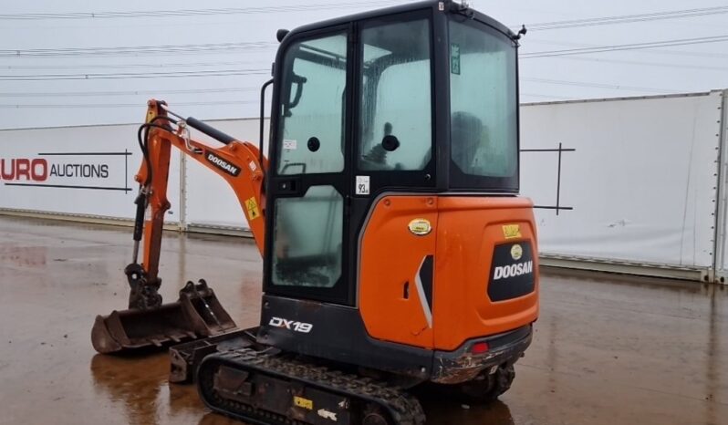 2022 Doosan DX19 Mini Excavators For Auction: Leeds – 22nd, 23rd, 24th & 25th January 25 @ 8:00am full