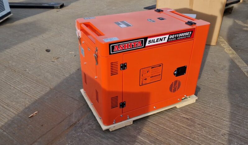 Unused 2024 Ashita Power DG11000SE3	 Generators For Auction: Leeds – 22nd, 23rd, 24th & 25th January 25 @ 8:00am full