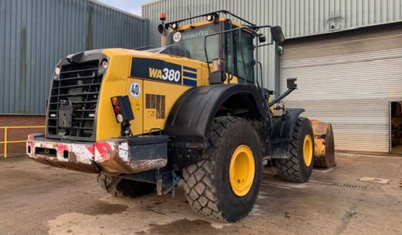 2017 Komatsu WA380-8 Wheeled Loaders For Auction: Leeds – 22nd, 23rd, 24th & 25th January 25 @ 8:00am full