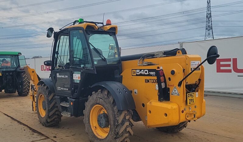 2018 JCB 540-180 Hi Viz Telehandlers For Auction: Leeds – 22nd, 23rd, 24th & 25th January 25 @ 8:00am full