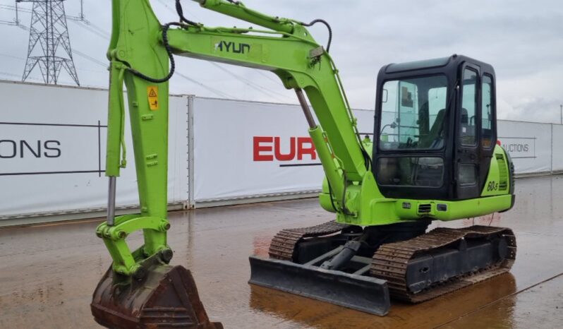 Hyundai ROBX60-5 6 Ton+ Excavators For Auction: Leeds – 22nd, 23rd, 24th & 25th January 25 @ 8:00am