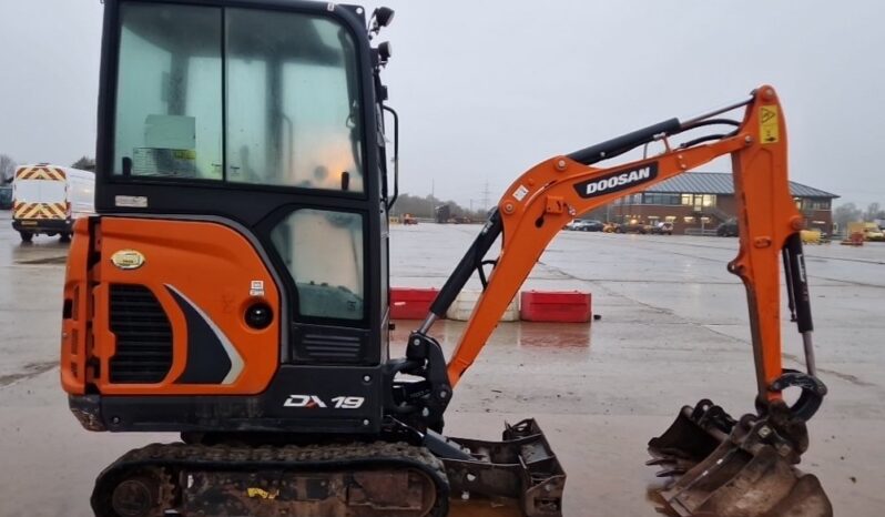 2022 Doosan DX19 Mini Excavators For Auction: Leeds – 22nd, 23rd, 24th & 25th January 25 @ 8:00am full