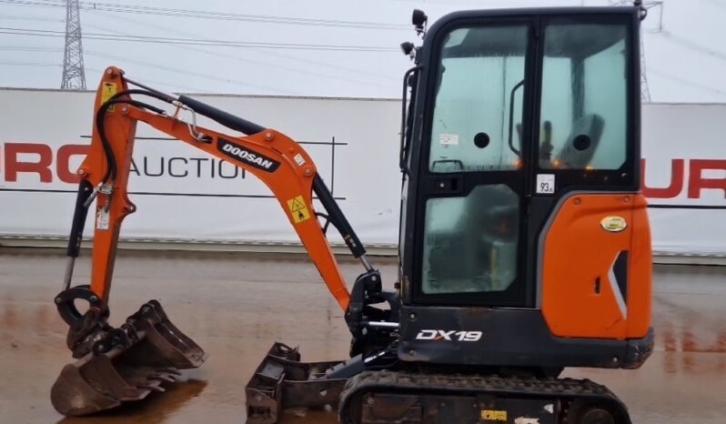 2022 Doosan DX19 Mini Excavators For Auction: Leeds – 22nd, 23rd, 24th & 25th January 25 @ 8:00am full