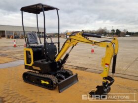 Unused 2024 Colt YFE10 Micro Excavators For Auction: Leeds – 22nd, 23rd, 24th & 25th January 25 @ 8:00am full