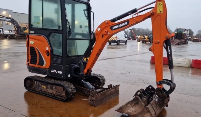 2022 Doosan DX19 Mini Excavators For Auction: Leeds – 22nd, 23rd, 24th & 25th January 25 @ 8:00am full