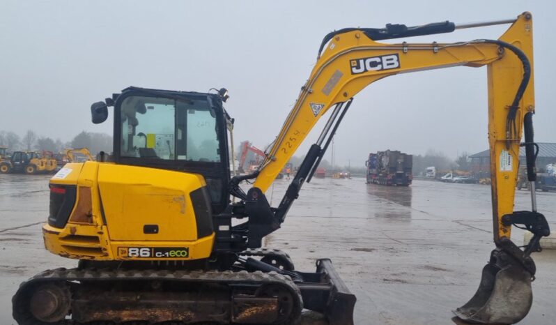 2018 JCB 86C-1 6 Ton+ Excavators For Auction: Leeds – 22nd, 23rd, 24th & 25th January 25 @ 8:00am full