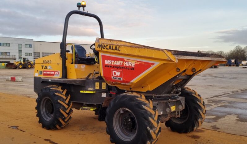 2018 Mecalac TA6S Site Dumpers For Auction: Leeds – 22nd, 23rd, 24th & 25th January 25 @ 8:00am full