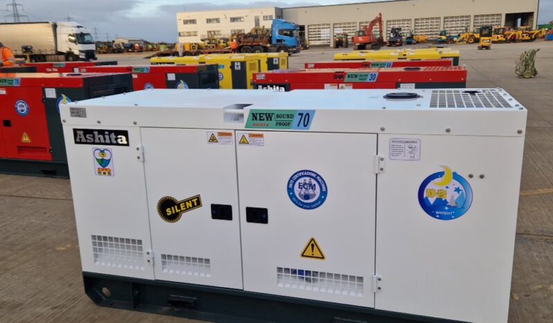 Unused 2024 Ashita Power AG3-70 Generators For Auction: Leeds – 22nd, 23rd, 24th & 25th January 25 @ 8:00am full