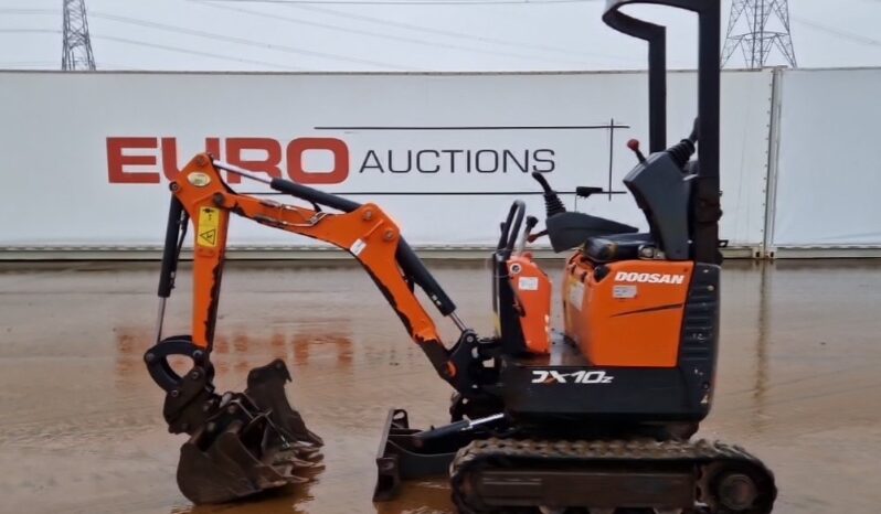 2019 Doosan DX10Z Mini Excavators For Auction: Leeds – 22nd, 23rd, 24th & 25th January 25 @ 8:00am full