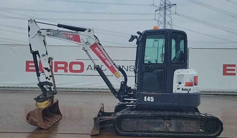 2019 Bobcat E45 Mini Excavators For Auction: Leeds – 22nd, 23rd, 24th & 25th January 25 @ 8:00am full