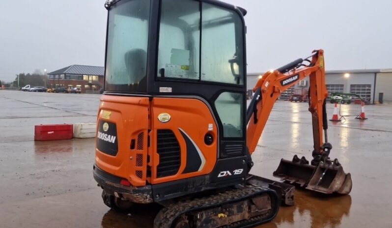 2022 Doosan DX19 Mini Excavators For Auction: Leeds – 22nd, 23rd, 24th & 25th January 25 @ 8:00am full