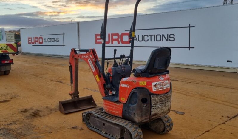 2018 Kubota K008-3 Micro Excavators For Auction: Leeds – 22nd, 23rd, 24th & 25th January 25 @ 8:00am full