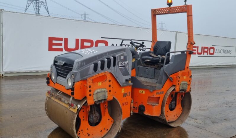 2016 Hamm HD13VV Rollers For Auction: Leeds – 22nd, 23rd, 24th & 25th January 25 @ 8:00am