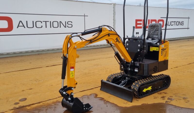 Unused 2024 JPC HT12 Micro Excavators For Auction: Leeds – 22nd, 23rd, 24th & 25th January 25 @ 8:00am