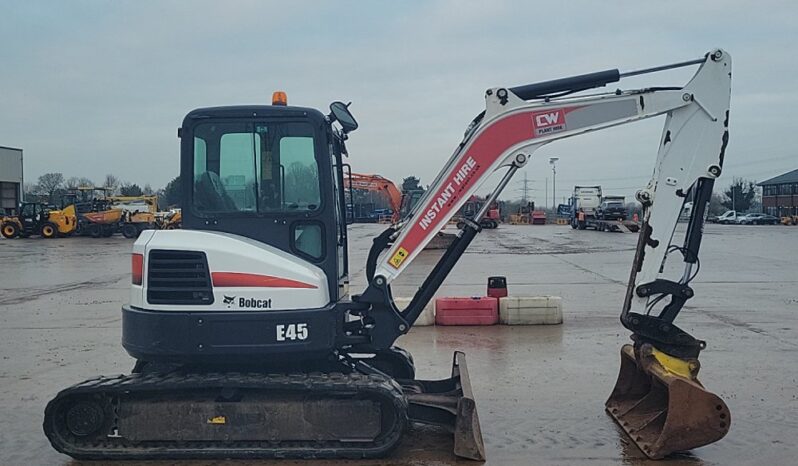 2019 Bobcat E45 Mini Excavators For Auction: Leeds – 22nd, 23rd, 24th & 25th January 25 @ 8:00am full