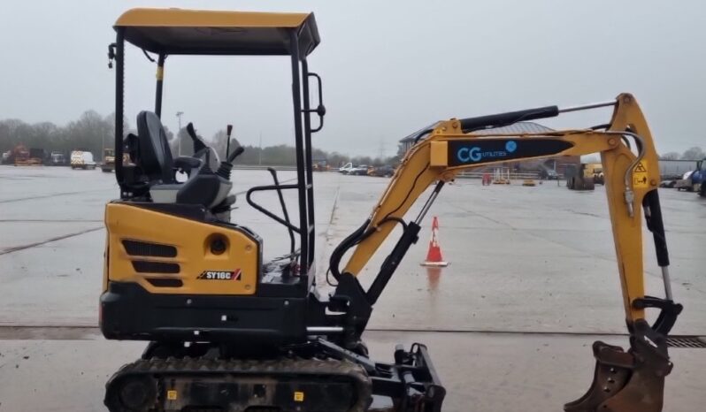 2022 Sany SY16C Mini Excavators For Auction: Leeds – 22nd, 23rd, 24th & 25th January 25 @ 8:00am full