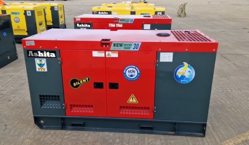 Unused 2024 Ashita Power AG3-30 Generators For Auction: Leeds – 22nd, 23rd, 24th & 25th January 25 @ 8:00am full