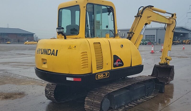 Hyundai R55-7 Mini Excavators For Auction: Leeds – 22nd, 23rd, 24th & 25th January 25 @ 8:00am full