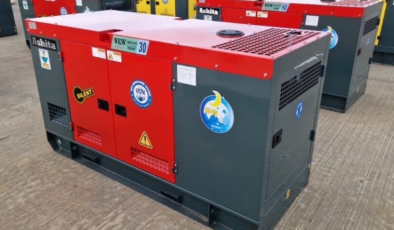 Unused 2024 Ashita Power AG3-30 Generators For Auction: Leeds – 22nd, 23rd, 24th & 25th January 25 @ 8:00am full