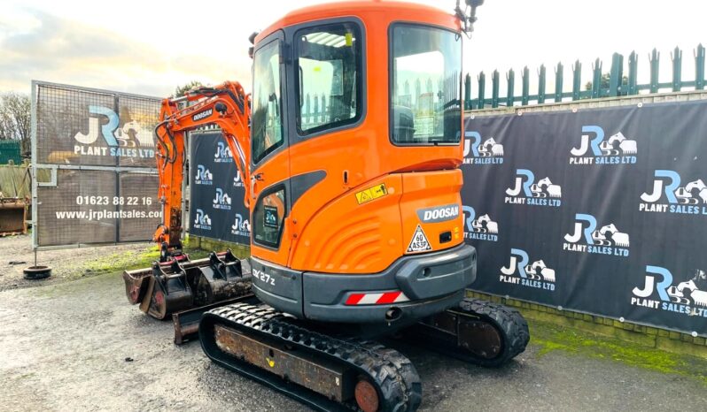 2018 Doosan DX27z Excavator full