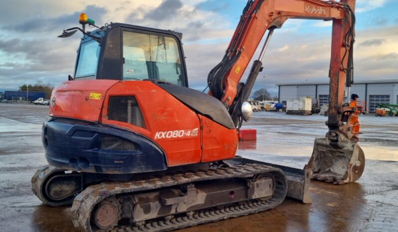 2014 Kubota KX080-4 6 Ton+ Excavators For Auction: Leeds – 22nd, 23rd, 24th & 25th January 25 @ 8:00am full