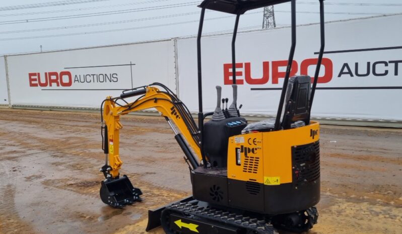 Unused 2024 JPC HT12 Micro Excavators For Auction: Leeds – 22nd, 23rd, 24th & 25th January 25 @ 8:00am full