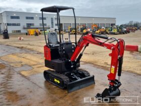 Unused 2024 JPC HT12 Micro Excavators For Auction: Leeds – 22nd, 23rd, 24th & 25th January 25 @ 8:00am full