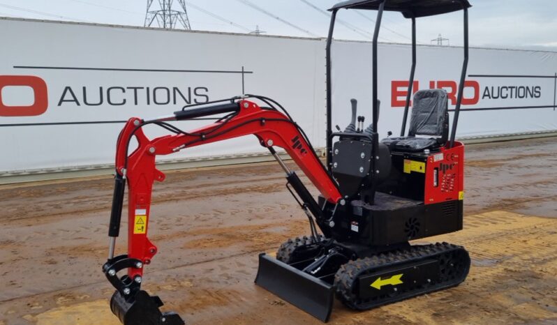 Unused 2024 JPC HT12 Micro Excavators For Auction: Leeds – 22nd, 23rd, 24th & 25th January 25 @ 8:00am